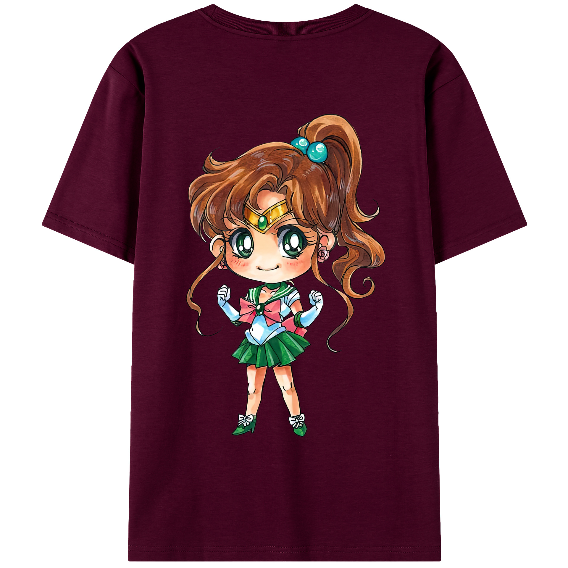 （画像用） 美少女戦士セーラームーン 木野 まこと きの まこと Sailor Moon Kino Makoto （セーラージュピター；Sailor Jupiter） レディース半袖Tシャツ(バックプリント)